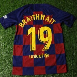 Barcelona Home Jersey 2019/20 with Official name + number Braithwait