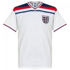 Score Draw England Home Retro Shirt World Cup 1982