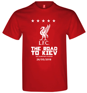 Liverpool Road to Kiev t-shirt